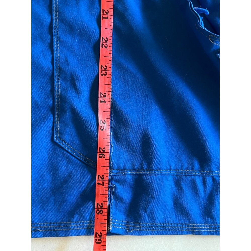 2 Dickies Blue Unisex Scrub Top 3XL With Pockets & V-Neck Medical Comfortable - Picture 12 of 16